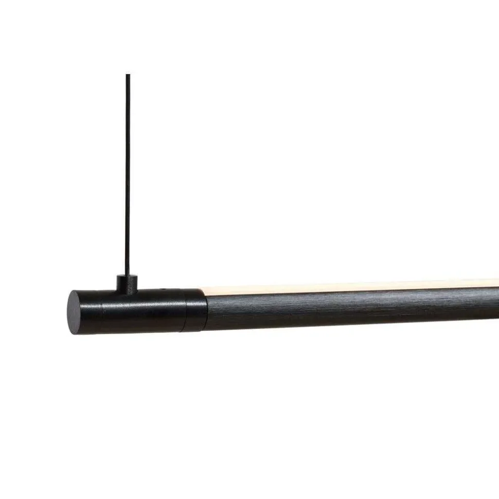 LOOM DESIGN LED-pendellampe Straw 150, sort, aluminium