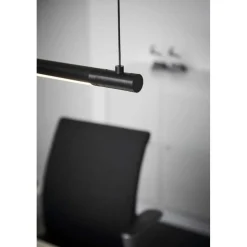 LOOM DESIGN LED-pendellampe Straw 150, sort, aluminium