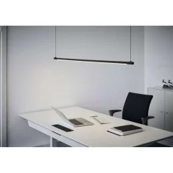 LOOM DESIGN LED-pendellampe Straw 150, sort, aluminium