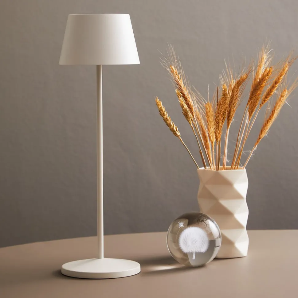LOOM DESIGN LED-terrasselampe Modi, hvid 36 cm CCT