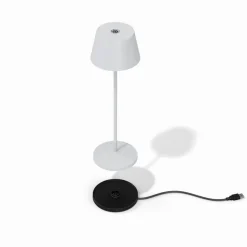 LOOM DESIGN LED-terrasselampe Modi, hvid 36 cm CCT
