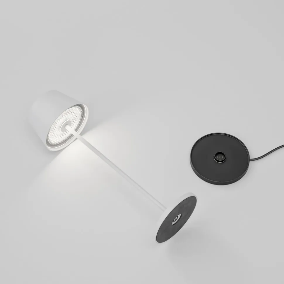 LOOM DESIGN LED-terrasselampe Modi, hvid 36 cm CCT