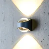 LOOM DESIGN Saga udendørs væglampe op/ned sort