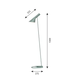 Louis Poulsen AJ - Gulvlampe, petrol