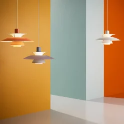 Louis Poulsen Designer-pendellampe PH 5, grå, Ø 50 cm