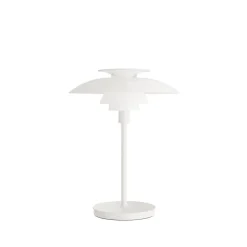 Louis Poulsen LED-bordlampe PH 80, opal hvid, IP44