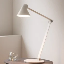 Louis Poulsen NJP bordlampe, fod, 3.000 K mørkegrå