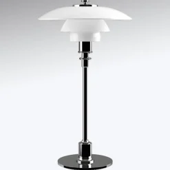 Louis Poulsen PH 2/1 bordlampe, højglans forkromet
