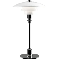 Louis Poulsen PH 2/1 bordlampe, højglans forkromet