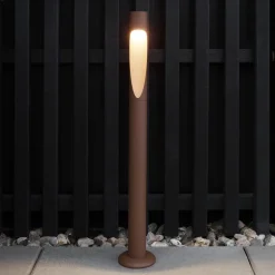 Louis Poulsen vejlampe Flindt, 930, corten 70 cm base 24 V