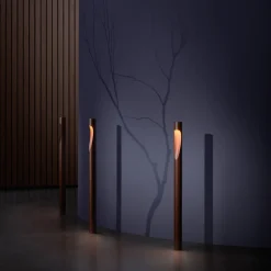 Louis Poulsen vejlampe Flindt, 927, corten 70 cm base 24 V