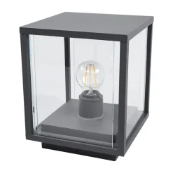 Lucande Annalea sokkellampe, 55 cm, antracit, IP54