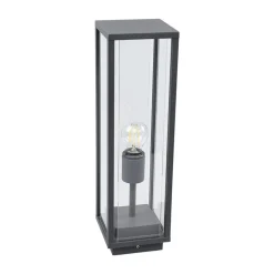 Lucande Annalea sokkellampe, 50 cm, antracit, IP54