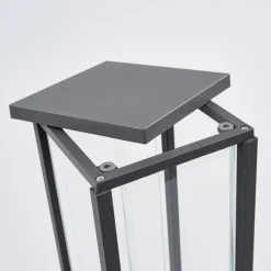 Lucande Annalea sokkellampe, 50 cm, antracit, IP54