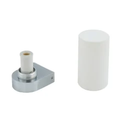 Lucande Basolo væglampe til badeværelset, sort, højde 17,2 cm, glas