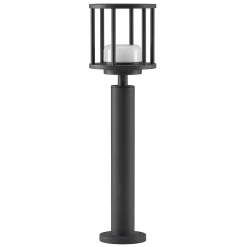 Lucande Berenike 60 cm vejlampe, mørkegrå, metal, GX53