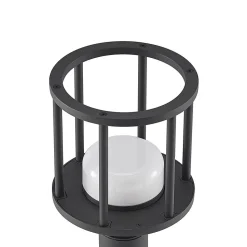 Lucande Berenike 60 cm vejlampe, mørkegrå, metal, GX53