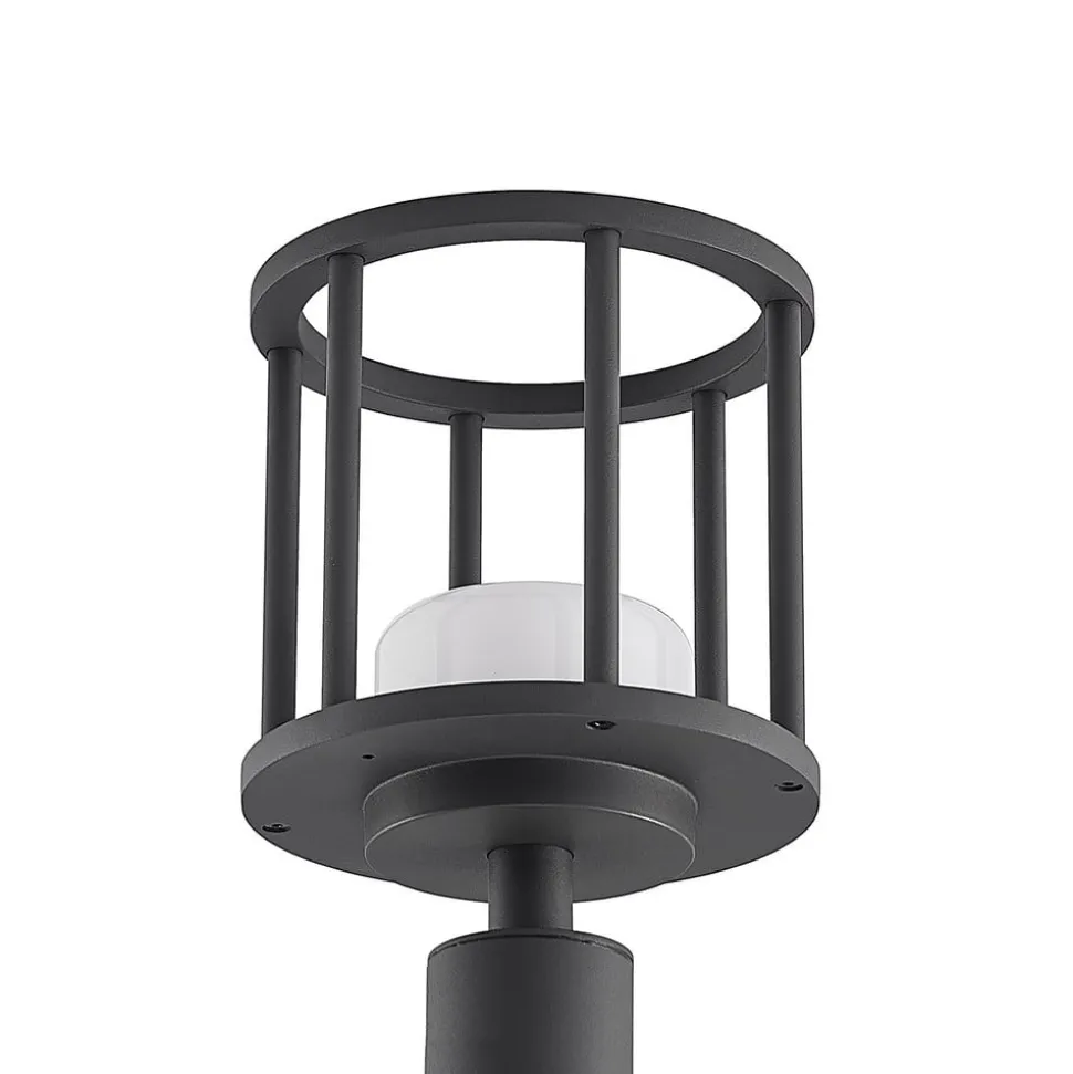 Lucande Berenike 60 cm vejlampe, mørkegrå, metal, GX53