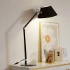 Lucande bordlampe Dansari, sort, metal, justerbar