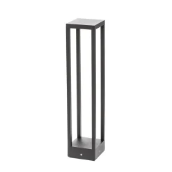 Lucande Carlota LED-vejlampe, antracit, 65 cm, metal