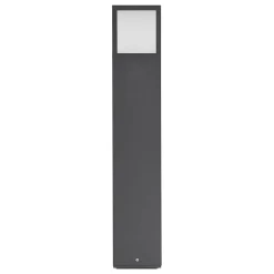 Lucande Dewari vejlampe, E27, 65 cm, mørkegrå, IP54