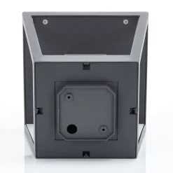 Lucande Dunia sokkellampe, antracit, metal, 24 cm, IP54