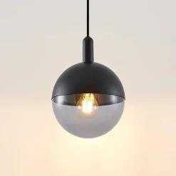 Lucande Dustian pendellampe, glaskugle