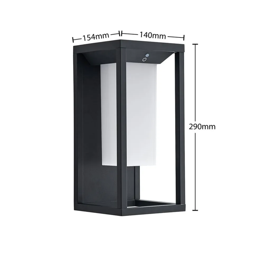 Lucande Eliel LED-solcellevæglampe