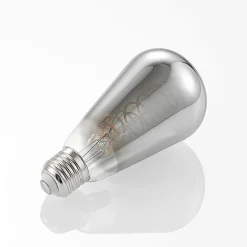 Lucande E27-pære ST64 4W 918 dæmpes titan, 2 stk