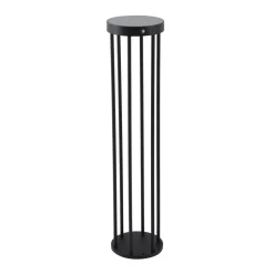 Lucande Evelis LED-vejlampe, sort, aluminium, sensor