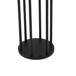 Lucande Evelis LED-vejlampe, sort, aluminium, sensor