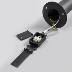 Lucande Fenia LED-vejlampe, 100 cm, sensor, IP54, antracit