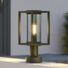 Lucande Ferda sokkellampe, 37 cm, antracit, IP44
