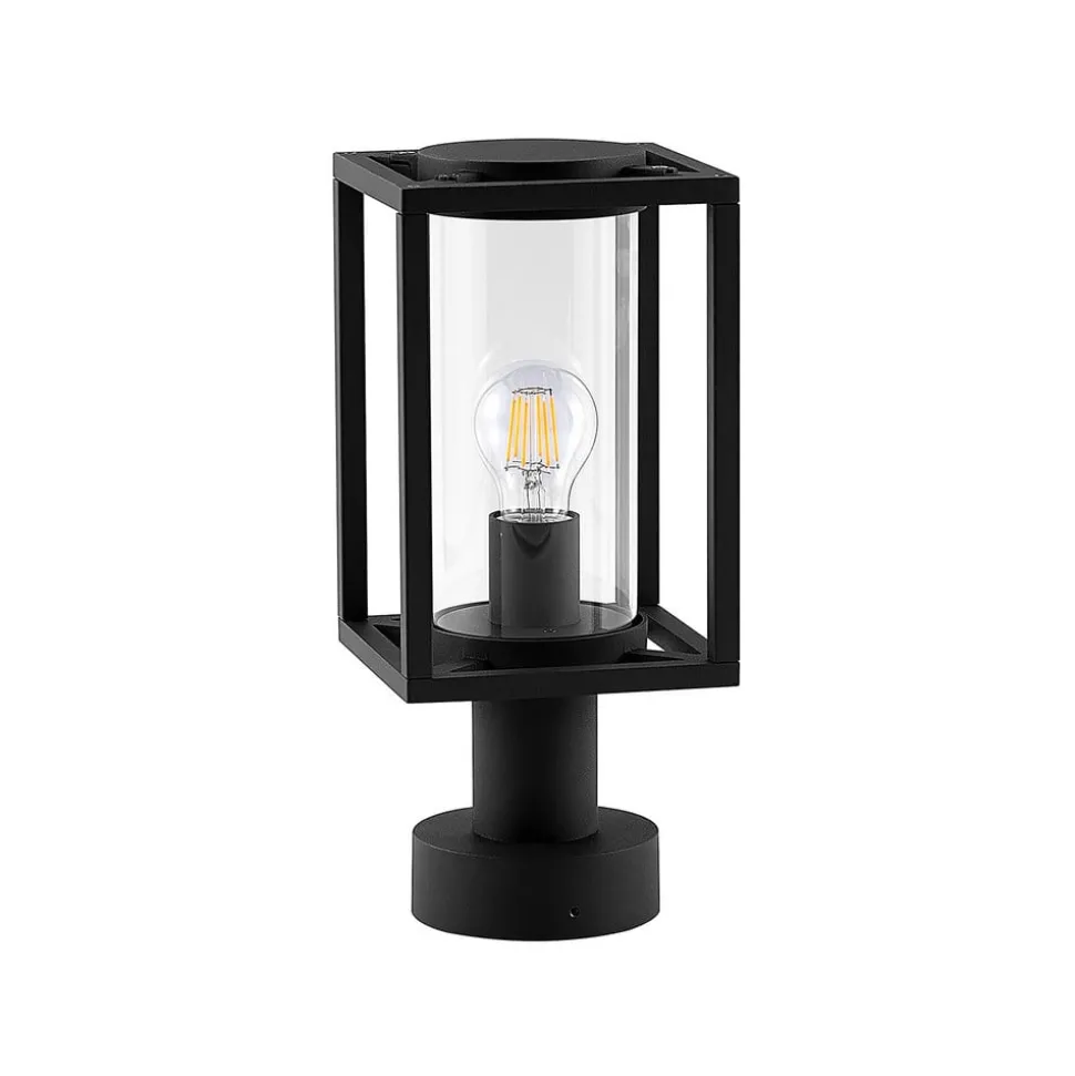 Lucande Ferda sokkellampe, 37 cm, antracit, IP44