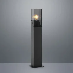 Lucande Fiola sokkellampe, 60 cm, antracit, IP54