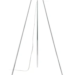 Lucande Gulvlampe Diborah, røggrå, glas, 150 cm, G9