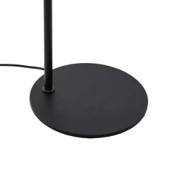 Lucande gulvlampe Eirian, sort, glas, 150 cm høj, E27