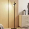 Lucande gulvlampe Lysias, sort, metal, højde 143,2 cm