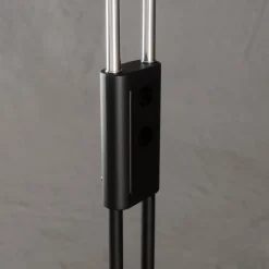Lucande gulvlampe Medira, sort, 2 lyskilder, justerbar, GU10