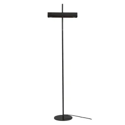 Lucande gulvlampe Nysira, grå metallic, 2 lyskilder