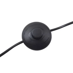 Lucande gulvlampe Silka, højde 216 cm, sort, metal
