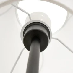 Lucande gulvlampe Tovina, tekstil, hvid, højde 165 cm