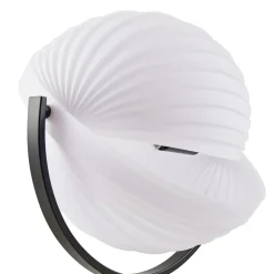 Lucande Helva gulvlampe, 150 cm, hvid/sort, drejelig
