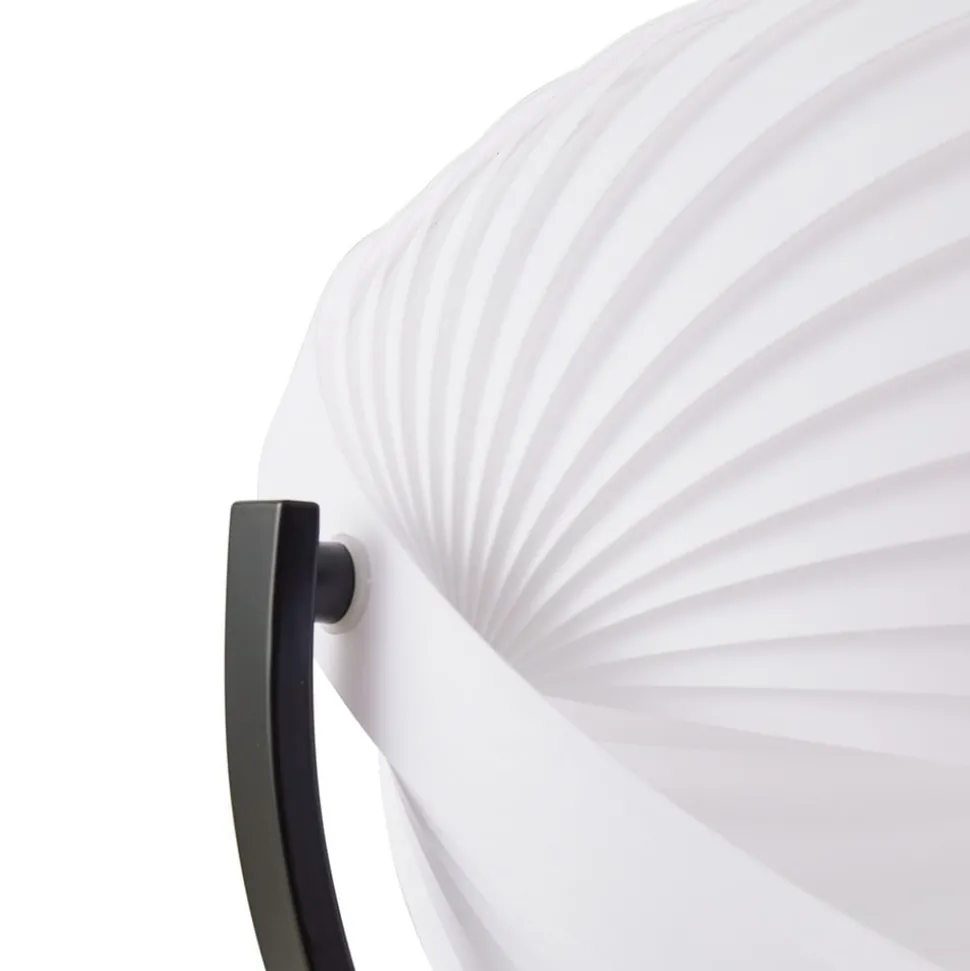Lucande Helva gulvlampe, 150 cm, hvid/sort, drejelig