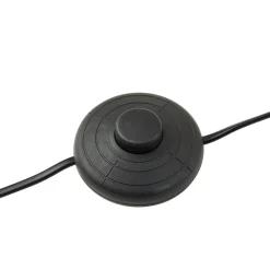 Lucande Helva gulvlampe, 150 cm, hvid/sort, drejelig