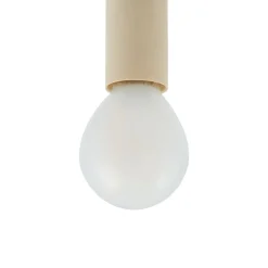 Lucande hængelampe Bidolo, sort, glas, Ø 15 cm, IP44