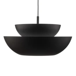 Lucande hængelampe Kellina, Ø 48 cm, sort, metal