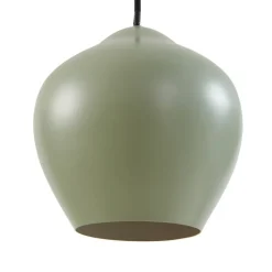Lucande hængelampe Malisa, grøn, 3 lyskilder, metal, længde 90 cm