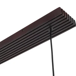 Lucande hængelampe Veloura, 3 lyskilder, 84 cm, glas, træ