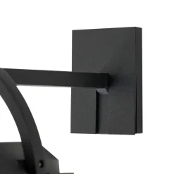 Lucande 2-i-1 LED-solcellelampe Tilena, sort, rund, aluminium
